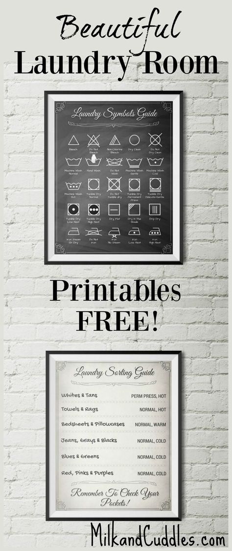 Laundry Room Printables, Laundry Sorting, Laundry Room/mud Room, Laundry Symbols, Design Homes, Laundry Room Remodel, Laundry Decor, Printables Free, Laundry Room Storage