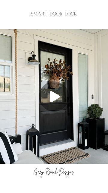 Kathryn Chiampi on Instagram: "This is the coolest thing I’ve seen when it comes to your front door security!

Like + Comment “LOCK” for the direct link!

Our front door lock we previously had wasn’t working properly and constantly gave us issues so it needed to go!

We just installed this new smart door lock by @desloc_global and it’s awesome! When I saw that you could unlock your front door with your fingerprint I was sold! The lock can hold up to 50 different fingerprints and it recognizes your fingerprint in 0.3 seconds so you can get inside your house fast! Plus there are other ways to use it too, through the app, a passcode, or a key card just name a few.

You can even pair the door lock with the G2 Gateway (sold separately) and hook it up to your Wi-Fi for even more options like sma Front Door Security, Door Security, Black Front Doors, Cool Lock, Front Door Locks, Smart Door Locks, Smart Door, Front Entry Doors, Black Doors