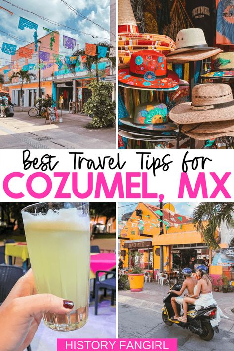 40 Essential Cozumel Travel Tips: Planning a Trip to Cozumel Made Simple! - History Fangirl Cozumel Mexico Aesthetic, Cozumel Outfits, Bach Cruise, Cozumel Mexico Cruise, Cozumel Snorkeling, Cozumel Cruise, Grandeur Of The Seas, Cozumel Island, Anniversary Cruise