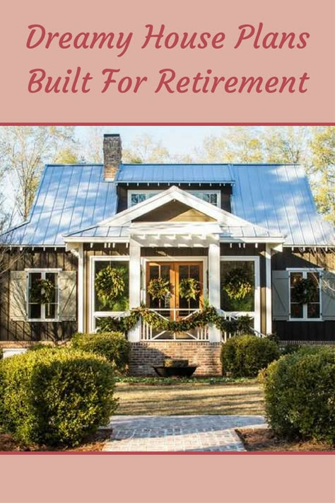 House Plans With Reading Nook, Ranch Cottage House Plans, Small Craftsman Cottage House Plans, Practical House Plans, Retirement Cottage House Plans, House Plans For Aging In Place, Pioneer House Plans, Retirement House Plans Cottages, Retirement Homes Plans Open Floor