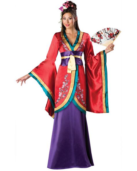 Far East Empress Womens Costumes Beautiful Geishas like this are a thing of the past. Very few exist anymore making them highly desired and sought after. In the ca Classy Costumes, Halloween Outfit Ideas, Dress Hire, Queen Costume, Black Halloween Dress, Halloween Express, Queen Dress, Halloween Costumes For Teens, China Girl