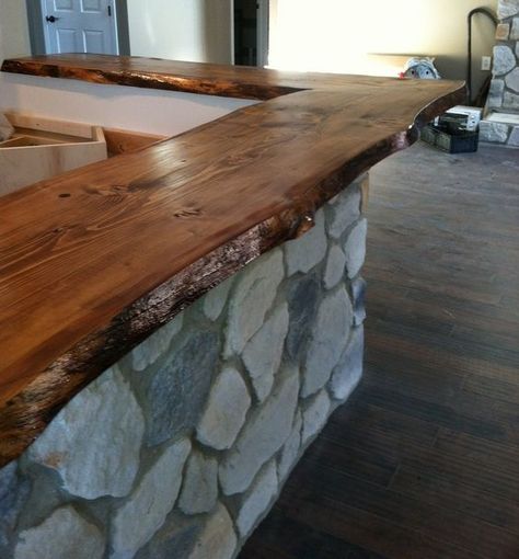 Live Edge Wood Bar, Outdoor Wood Bar, Live Edge Bar Top, Wood Bar Top, Bar Countertops, Live Edge Bar, Reclaimed Wood Bars, Wood Bar Table, Bar Tops