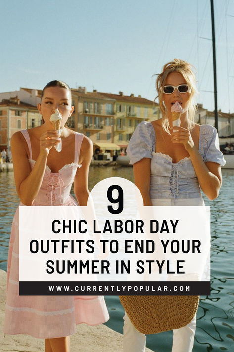 Looking for the perfect outfit to end summer on a stylish note? Discover 9 chic Labor Day outfits that are perfect for any celebration. From cute summer dresses to stylish BBQ looks, find inspiration for your holiday wardrobe. Embrace the latest trends and make a statement this Labor Day with these effortlessly stylish outfits. Summer Bbq Outfit Women, Boston Summer Outfits, Labor Day Outfits, Summer Bbq Outfit, Bbq Outfits, Late Summer Outfits, Ny Outfits, Chic Summer Style, Women's Outfits By Occasions