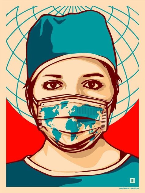 Wanderlust Tattoo, Nurse Art, Propaganda Art, Hope Poster, Shepard Fairey, Medical Art, Art Curator, Square Art, Six Feet Under