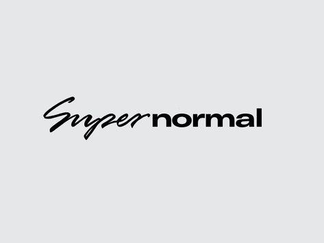 SUPERNORMAL bold typography sunglasses wordmark normal super brand fashion Logo Design Wordmark, Minimalist Typography Logo, Wordmark Design, Sleek Logo Design, Two Word Logo, Bold Type Logo, Sunglass Branding, Think Logo, Bold Brand Design