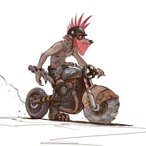 Cats In Ancient Egypt, Motorbike Illustration, Character Design Challenge, Apocalypse Art, Cool Car Drawings, Psy Art, Biker Art, Desenho Tattoo, Post Apocalypse