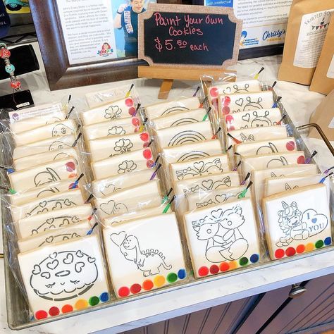 Laurelea’s Sweet Treats on Instagram: “We restocked PYO cookies at Christy’s Corner Cafe in Elmore! Stop in today to grab one before they’re sold out! Designs include some fun…” Pyo Cookies, Bird Cookies, Corner Cafe, Sweatshirts Pattern, Some Fun, Sweet Treats, Takeout Container, Honey, Cafe