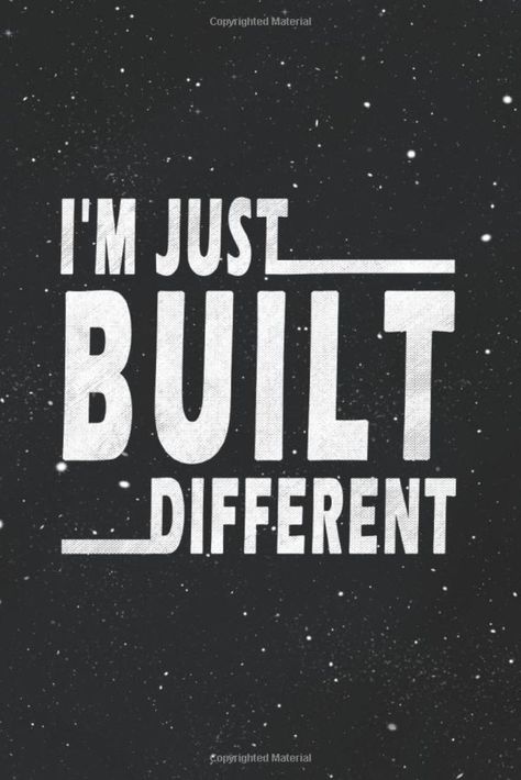 I'm Just Built Different: Fitness Journal (Notebook), Gym Training Log, Weightlifting Exercise Nutrition Tracking for Men and Women Built Different, Weightlifting For Beginners, Running Workout Plan, Runners Workout, Gym Workout Planner, Running Plan, Workout Log, Printable Workouts, Fitness Inspiration Quotes