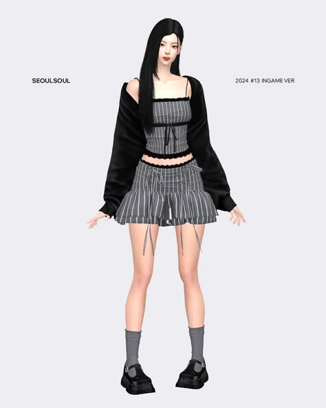 Sims 4 Cc Shopping, Maxis Mix Cc, Mesh Texture, Sims 4 Cas Cc, Cc Shopping, Feminine Clothes, Free Sims 4, Alpha Cc, Sims Games