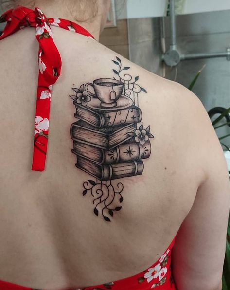 Serious Tattoos, Supernatural Tattoos, Tattoo Guys, Literary Tattoo, Books Tattoo, Lotusblume Tattoo, Nerdy Tattoos, Gallery Tattoo, Bookish Tattoos