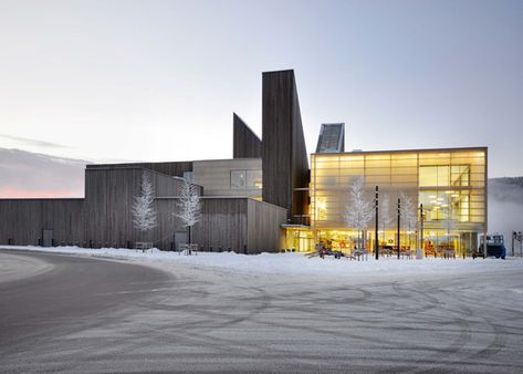 House For Books and Blues / Børve Borchsenius Arkitekter | Netfloor USA Box Architecture, Three Story House, Wood Facade, Facade Lighting, Industrial Architecture, Best Architects, Ground Floor Plan, Music Venue, Design Competitions