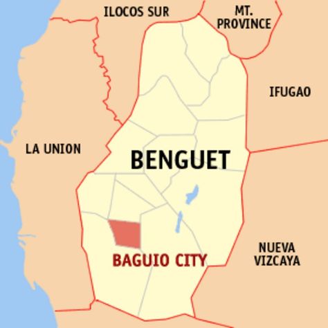 Map of Benguet showing the location of Baguio City Baguio Philippines, Philippine Map, Maps Aesthetic, Baguio City, Baguio, Wikimedia Commons, City Map, The Philippines, Google Maps