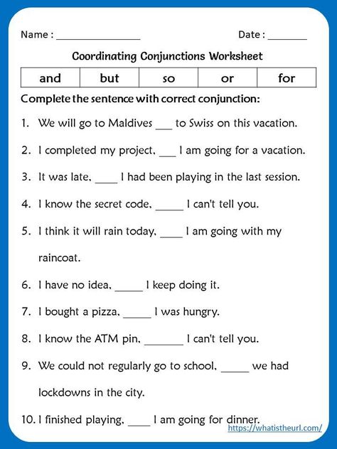 Conjunctions Worksheet 2nd Grade, Parts Of Speech Worksheet With Answers, Conjunctions Worksheet With Answers, Coordinating Conjunctions Worksheet, Conjunction Worksheet, Conjunctions Activities, Esl Worksheets For Beginners, Conjunctions Worksheet, Tenses Exercises