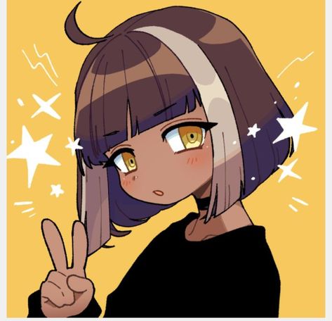 This cartoon girl has a nice bob hair style and nice bangs. Good color, too. Bob Hair Style, Brown Bob, Bob Hair, Cartoon Girl, Hair Reference, Anime Tattoos, Sketchbook Art Inspiration, New Hobbies, Having A Crush