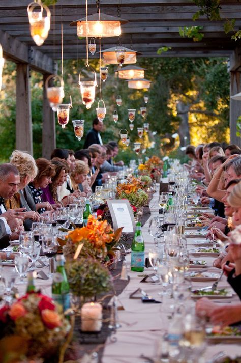 Crowded Table, Carmel Weddings, Outdoor Dinner Parties, Outdoor Dinner, Long Table, Ranch Wedding, Beautiful Table, Inspiration Style, California Wedding