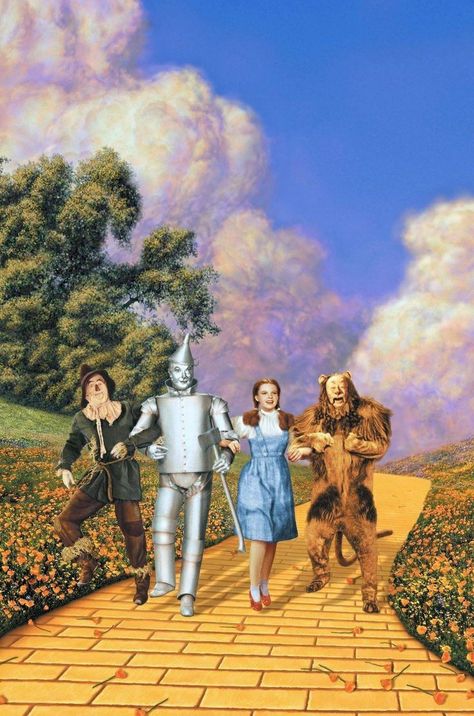 Wizard Of Oz Wallpaper, Oz Wallpaper, Wizard Of Oz Pictures, Oz Tattoo, Wizard Of Oz Characters, Wizard Of Oz Movie, Oz Movie, Wizard Of Oz 1939, Follow The Yellow Brick Road