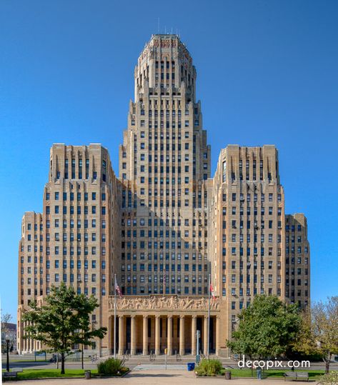 City Hall – Buffalo, NY Buffalo City Hall, Architecture Gallery, Buffalo City, Urban Design Concept, New York Architecture, Deco Architecture, Art Deco Buildings, American Architecture, Buffalo New York