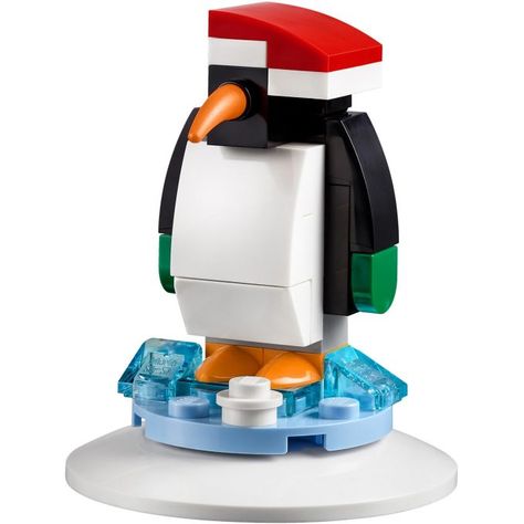 Penguin Ornaments Diy, Lego Penguin, Lego Ornaments, Lego Wall Art, Penguin Christmas Ornaments, Lego Shop, Lego Wall, Lego Christmas, Free Lego