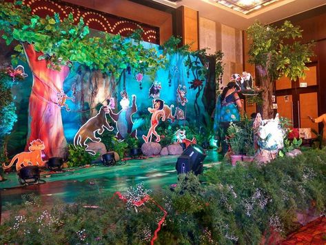 Jungle theme decor Jungle Theme Background, Jungle Theme Backdrop, Janmashtami 2023, Jungle Theme Decor, Jungle Backdrop, Jungle Theme Decorations, 2023 Decor, Ganpati Decoration At Home, Baby Birthday Decorations