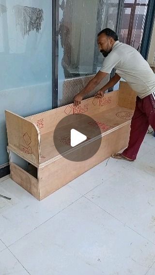 Plywood Sofa Design, Plywood Bed Design, Bed Design Indian, Simple Desk Design, Wooden Sofa Cum Bed, Sofa Cum Bed Design, Plywood Bed Designs, Plywood Sofa, Desk Design Ideas