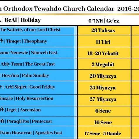 Ethiopian Eritrean Tewahdo Fasting Calendar Fasting Calendar, Orthodox Fasting, Calendar 2017, Keep Track, God Bless, Track, Bring It On, Quick Saves, Instagram