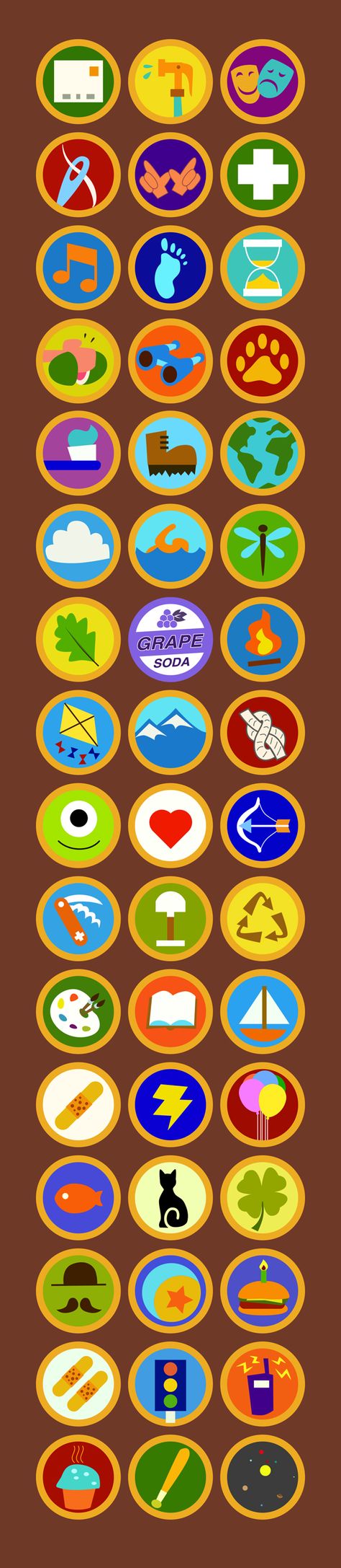 Wilderness Explorer Badges, Disfraz Up, Russell Up Costume, Russel Up, Explorer Costume, Up Pixar, Up Halloween Costumes, Disney Diy Crafts, Wilderness Explorer