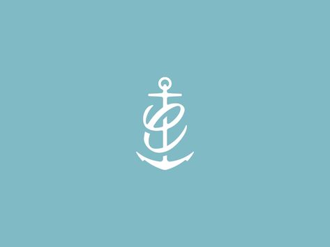 Nautical Logo Design, Yacht Branding, Nautical Logo, Brandon Scott, Anchor Logo, Navy Anchor, 3d Drawings, Branding Identity, Abstract Logo