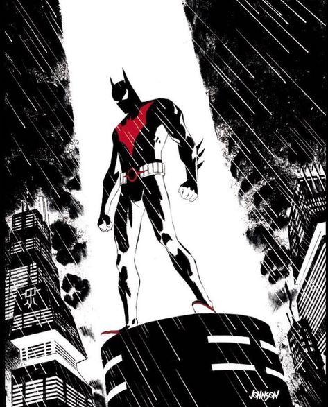 Batman Beyond Batman Jokes, Animated Batman, Batman Beyond Terry, Batman Tas, Red Batman, Terry Mcginnis, Art Dc Comics, Dave Johnson, Batman Painting