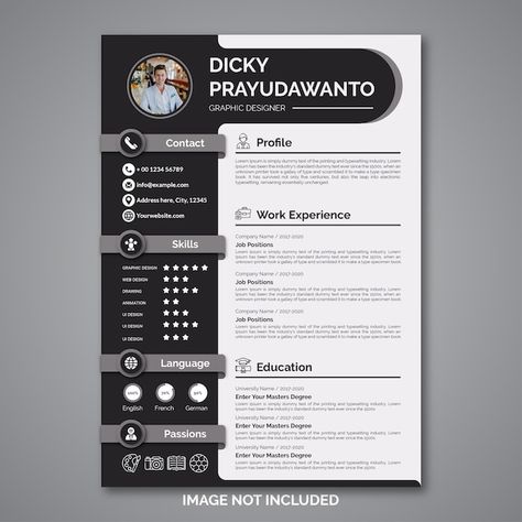 Cv For Teaching, Resume Design Template Free, Curiculum Vitae, Cv Sample, Best Cv Template, Cv Original, Graphic Design Cv, Cv Writing, Cv Design Template