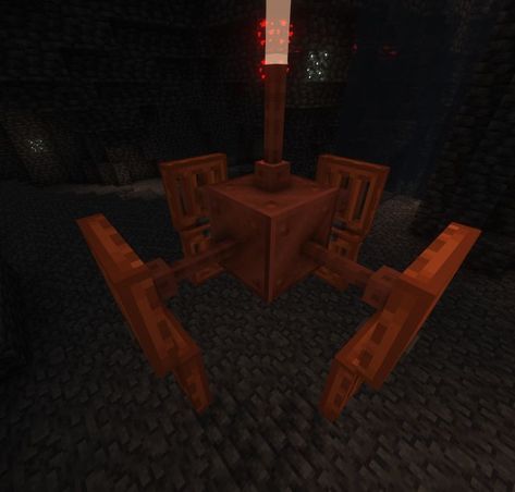 Just a robot spider thing Minecraft Copper, Minecraft Steampunk, Steampunk Robot, Minecraft Builds, A Robot, Minecraft, Copper, Building, Quick Saves