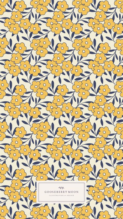 Wallpaper For Writing, Gooseberry Moon, Wallpaper Background Design, Wallpaper Prints, Textile Inspiration, Social Media Advertising Design, Pattern Design Inspiration, Calendar Wallpaper, Vintage Floral Pattern