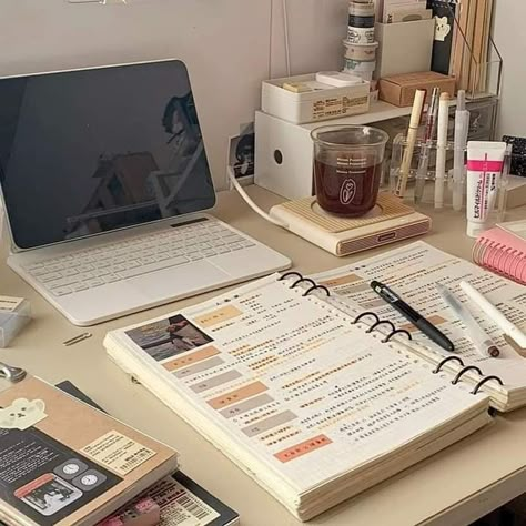 Muji Products, Beige Desk, Romanticize Studying, Study Mood, Studying Aesthetic, Study Desk Decor, Study Life, Studying Motivation, Study Aesthetics