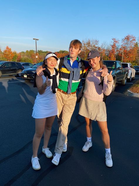 Country Vs Country Club Outfits, Country Vs Country Club, Throwback Thursday Outfits Spirit Week, Throwback Thursday Outfits, Country Club Outfits, Stuco Ideas, Spirit Week Themes, Spirit Day Ideas, Country Club Outfit