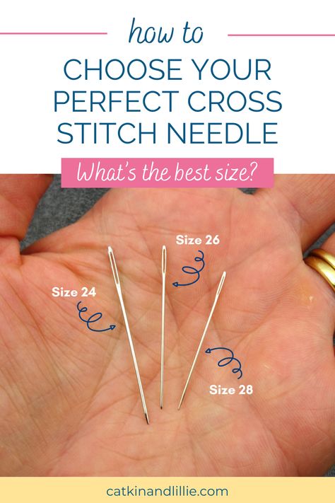 Unlock the secret to flawless cross-stitch projects with our comprehensive guide on how to choose the perfect needle size for each project! Dive into this YouTube tutorial and become a cross-stitch pro in no time! 📽�️🧵 Cross Stitch Essentials, Cross Stitch How To, Counted Cross Stitch Patterns Free, Tambour Beading, Cross Stitch Floss, Cross Stitch Beginner, Cross Stitch Tutorial, Embroidery Lessons, Diy Embroidery Patterns