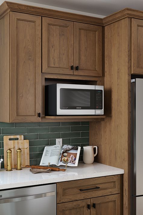 Micro Oven Cabinet In Kitchen, Small Kitchen Oven Cabinet, Kitchen Cabinets Microwave Storage, Microwave Top Cabinet, Microwave Shelves In Kitchen, Place For Microwave In Kitchen, Microwave Above Countertop, Hanging Microwave Ideas, Microwave Upper Cabinet