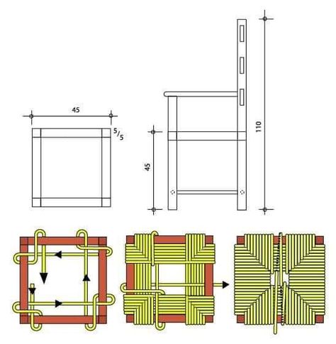 Woven Furniture Design, Handmade Furniture Design, Chair Repair, Woven Chair, Woven Furniture, Small Deck, Furniture Repair, Miniature Diy, Budget Diy