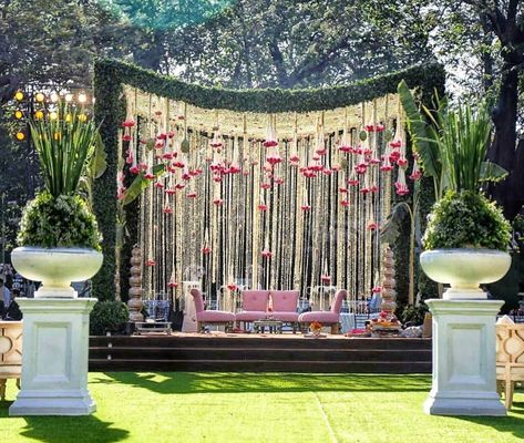 Indian Bride Entry Ideas, Indian Bride Entry, Bridal Entry Ideas Indian, Floral Mandap, Pooja Decor, Dorm Desk, Wedding Hall Decorations, Coconut Leaves, Wedding Decor Photos