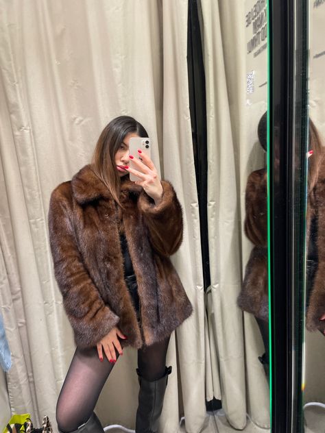 outfit with a brown mink fur coat
Red nails 
Outfit check
Zara 
Mink coat Brown Fur Outfit, Short Brown Fur Coat Outfit, Brown Fluffy Jacket Outfit, Mink Coat Outfit, Brown Fur Jacket Outfit, Fake Fur Coat Outfit, Brown Faux Fur Coat Outfit, Mink Coats Outfit, Fluffy Coat Outfit