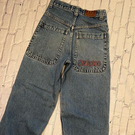 Vintage 90’s Kids Paco Baggy Jeans
Kids Size... - Depop Paco Jeans, Jeans Kids, Leather Patches, Baggy Jeans, Super Cute, Size 10, Street Wear, Embroidery, Leather