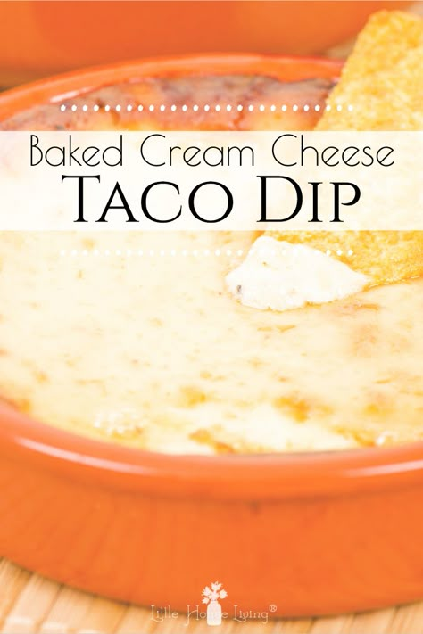 This delicious Taco Dip with Cream Cheese recipe is an easy and delicious way to feed your family or have it on hand for guests. Use it as a dip or make it a meal! #tacodip #creamcheese #diprecpe #easy #dinner Easy Dips To Make With Cream Cheese, Baked Taco Dip With Cream Cheese, Uses For Cream Cheese, Ways To Use Cream Cheese, Easy Dip With Cream Cheese, Dips With Cream Cheese Easy, Cream Cheese Queso Dip, Cream Cheese Snacks Easy, Baked Cream Cheese Dip