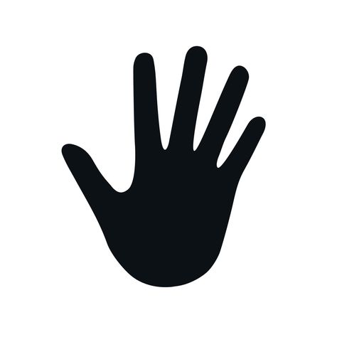 icono de la mano silueta de mano humana Hand Icon, Hand Silhouette, Hands Icon, Tattoo Hand, Human Hand, Best Tattoo, Hand Print, Free Vector Images, Hand Tattoos