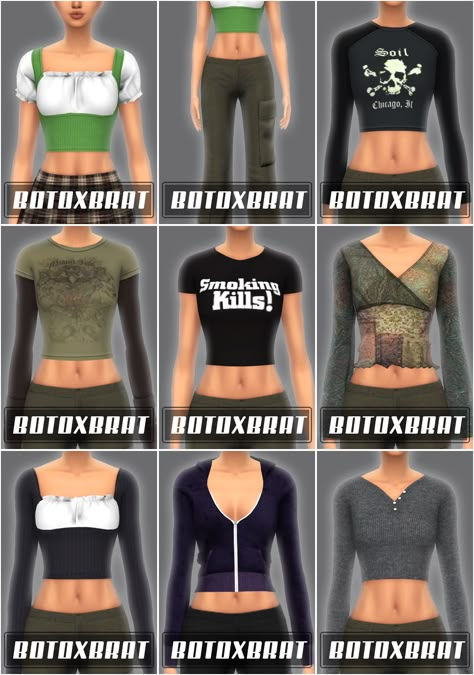 Ts4 Pralinesims, Sims 4 Y2k Cc Free, Sims Cc Clothes Patreon Y2k, Sims 4 Cc Layered Top, Botoxbrat Sims 4 Cc Clothes, Y2k Sims Cc Clothes, Sims 4 Cc Patreon Y2k Clothes, Sims 4 Cc Grunge Clothing Maxis Match, Early 2000s Sims 4 Cc