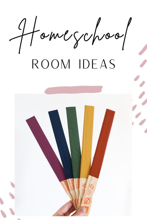 Homeschool Room Ideas School Room Paint Colors, Homeschool Room Paint Colors, School Room Aesthetic, Homeschool Room Ideas, Behr Color Trends, Striped Accent Wall, Behr Colors, Behr Paint Colors, Homeschool Room