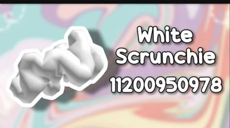 Accessory Codes, Berry Avenue Code, Cottage Core Outfit, Roblox Accessories, White Scrunchie, Roblox Ids, Roblox Id Codes, Bloxburg Outfits, Pic Code