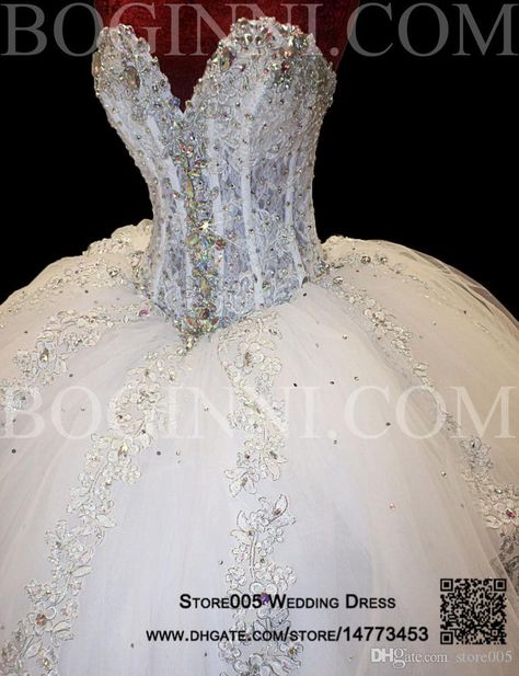 Custom Made Luxury Wedding Dress Lace Crystal Ball Gown Bridal Dresses Beaded Lace-up Vestido de Casamento 2015 W4030 Big Wedding Dresses With Long Trains, Huge Wedding Dresses, Swarovski Wedding Dress, Wedding Dress Cinderella, Big Wedding Dresses, Bling Wedding Dress, Sparkly Wedding Dress, Wedding Dresses Ball Gown, Sparkly Wedding