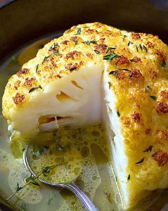 Crockpot Cauliflower, Whole Cauliflower, Roasted Cauliflower Recipes, Vegetarian Main Course, Whole Roasted Cauliflower, Fast Recipes, Low Carb Sides, Daniel Fast, Dinner Recipes Crockpot