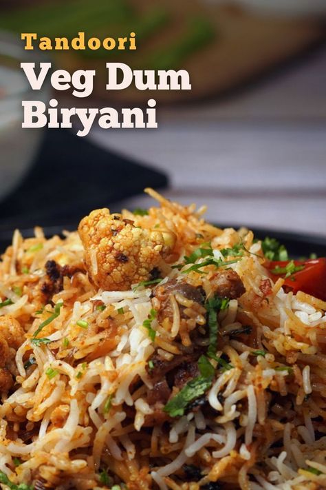 Veg Dum Biryani is a flavour packed #VegBiryaniRecipe. This #VegDumBiryani is cooked with mixed vegetables, aromatic spices, masalas and dum cooked in the end. You can now make this tasty #VegetableBiryani with Cookd's simple recipe and serve it hot with raitha. Do try this recipe and share your feedback with us. Veg Dum Biryani Recipe, Vegetable Dum Biryani Recipe, Chicken Biryani Recipe Pakistani, Dum Biryani Recipe, Vegetable Biryani, Veg Biryani, Vegetarian Main Course, Chicken Biryani Recipe, Vegetarian Comfort Food