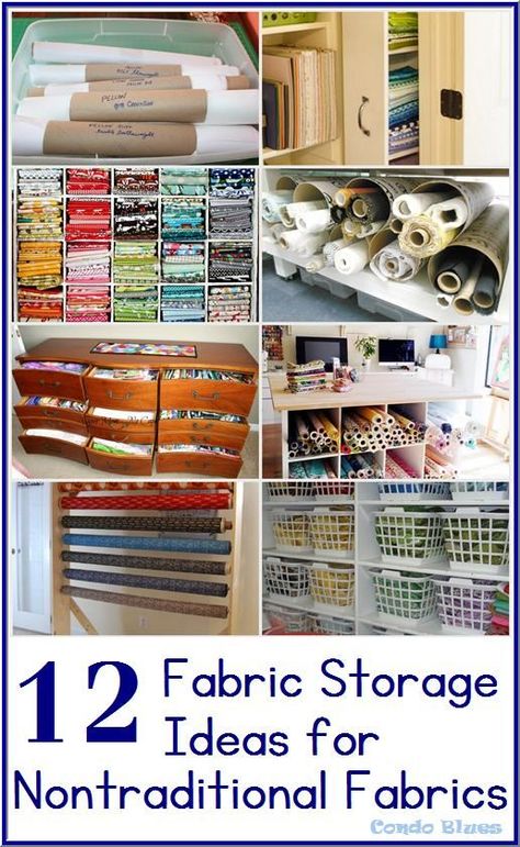 Click the photo to learn the best ideas for organzing and storing sewing fabric in a small space Fabric Storage Ideas, Quilting Storage, Sewing Classes For Beginners, Small Space Office, Space Fabric, Sewing Room Organization, Sewing Business, Small Space Organization, Trendy Sewing