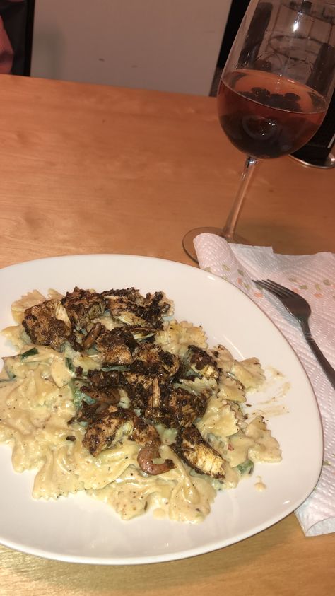 Jerk chicken Alfredo pasta.  It was delicious!! Be careful with how much jerk seasoning you put into the cream sauce, it can make it much spicier.  I followed the recipe from https://theglamkitchen.com/2018/10/09/creamy-jerk-chicken-and-shrimp-pasta/ Jerk Chicken Alfredo Pasta, Jerk Chicken Alfredo, Jerk Chicken Pasta, Chicken Alfredo Pasta, Jerk Seasoning, Chicken And Shrimp, Alfredo Pasta, Jerk Chicken, Shrimp Pasta