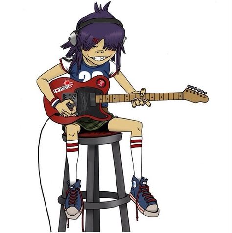 Noodle Gorillaz, Gorillaz Noodle, Gorillaz Fan Art, Monkeys Band, Jamie Hewlett, Gorillaz Art, Zen Master, Gorillaz, Pics Art